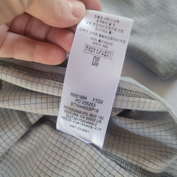 Patagonia Worn Wear W's Capilene Midweight Zip-Neck Size Large Gray - Picture 5 of 8